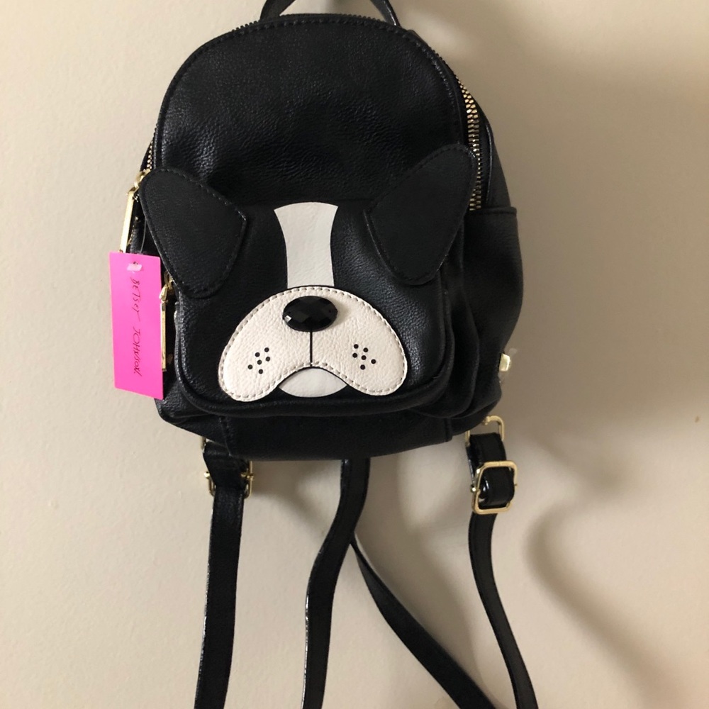 Betsey Johnson Boston Terrier Mini Backpack